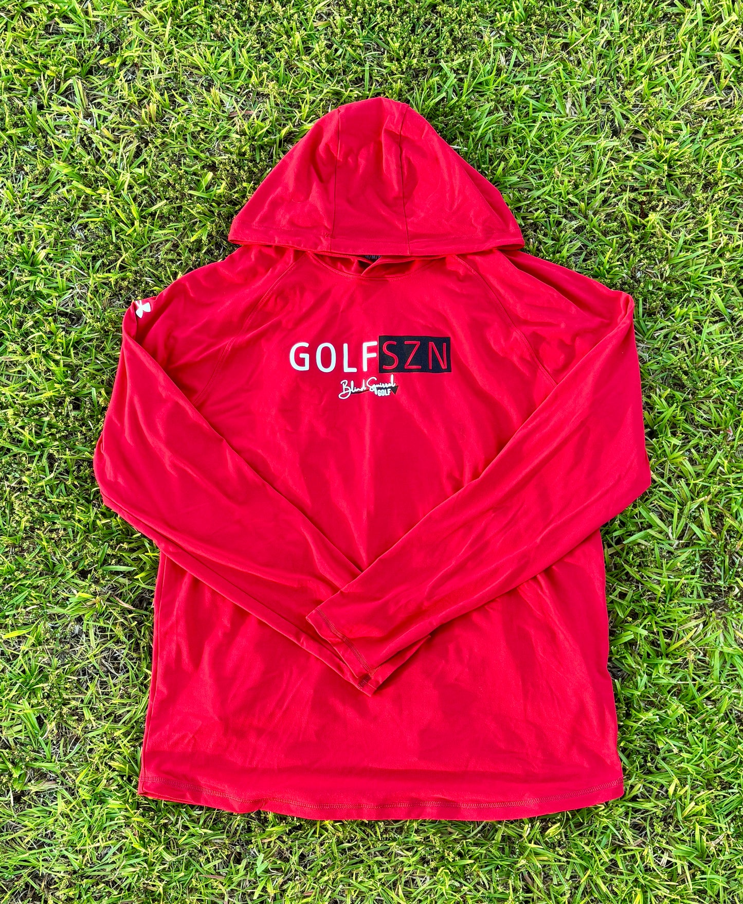 Under Armour Tech Stretch Long Sleeve Hooded - Flawless (Red)
