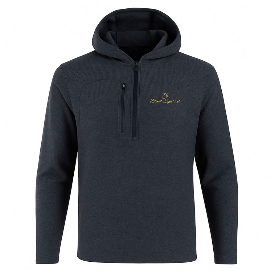 Check Out Hooded 1/4 Zip - Navy