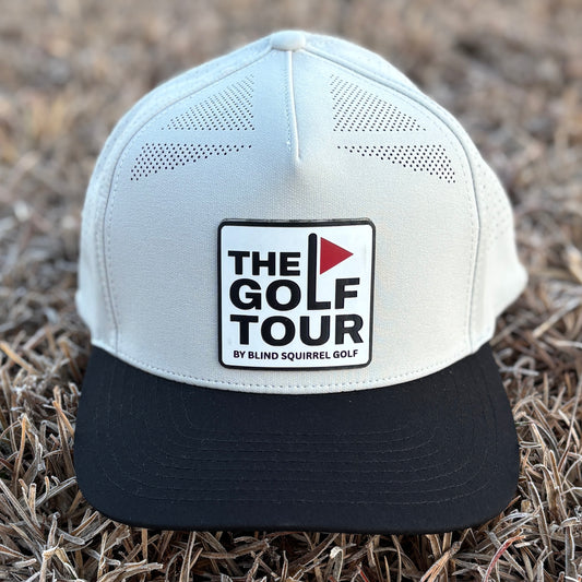 The Golf Tour Elite Hat - White/Black
