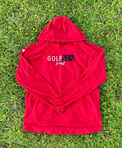 Under Armour Tech Stretch Long Sleeve Hooded - Flawless (Red)