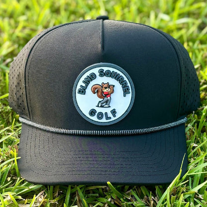 BSG PVC Patch Hat with Rope - Black/White