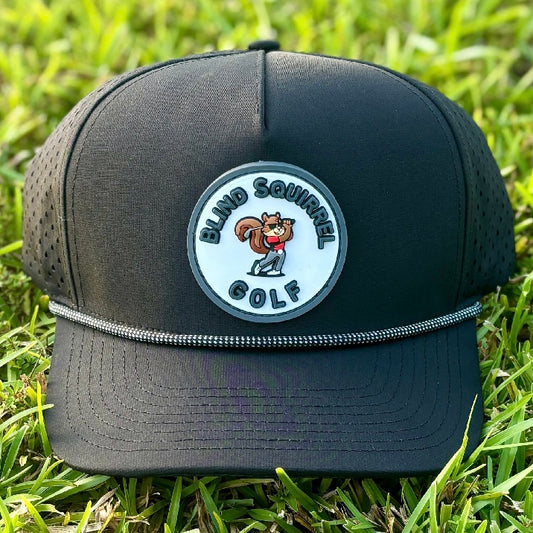 BSG PVC Patch Hat with Rope - Black/White