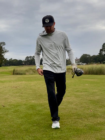 BSG PVC Patch Hat with Rope - Black/White