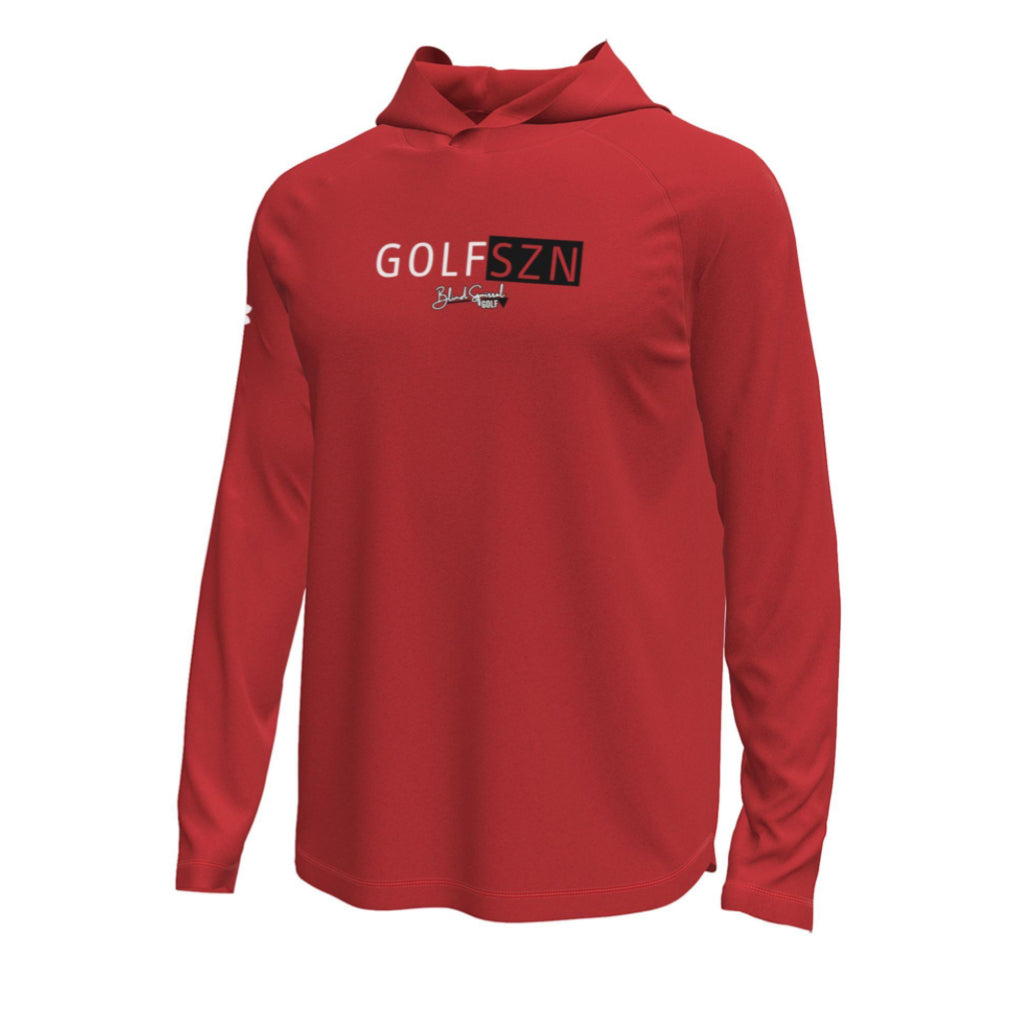 Under Armour Tech Stretch Long Sleeve Hooded - Flawless (Red)