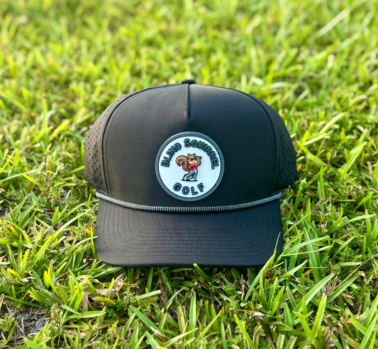 BSG PVC Patch Hat with Rope - Black/White