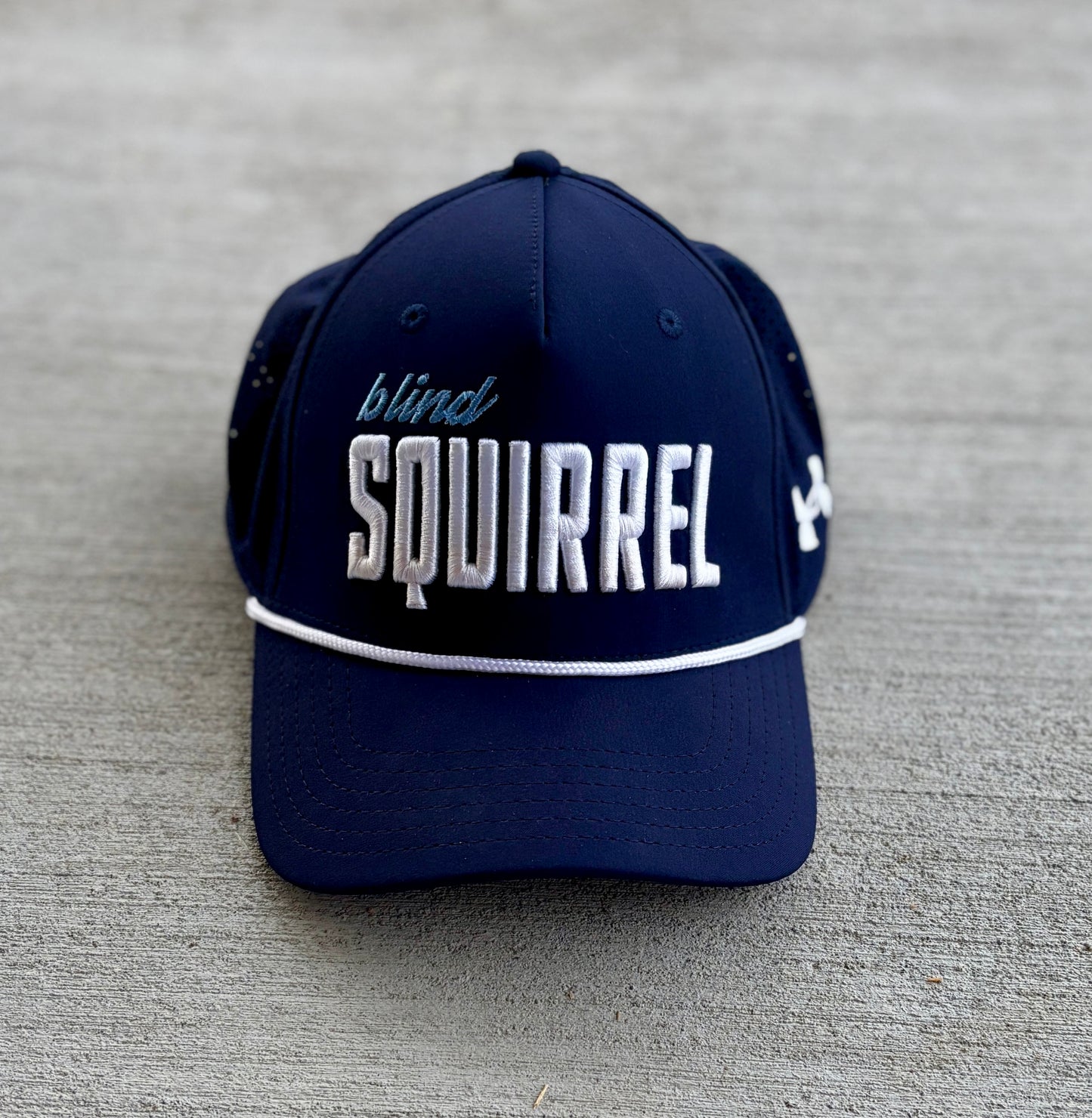 Under Armour Blind Squirrel Drive Snapback with Rope - Navy/White