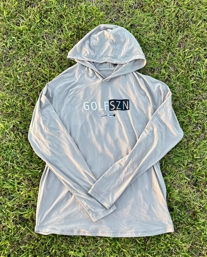 Under Armour Tech Stretch Long Sleeve Hooded - Timberwolf Taupe