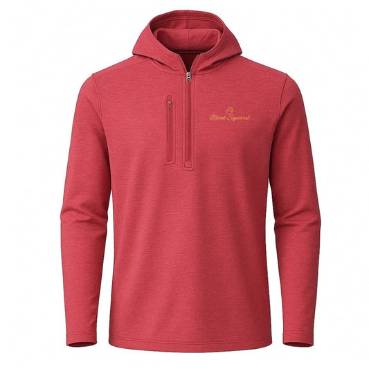 Check Out Hooded 1/4 Zip - Red