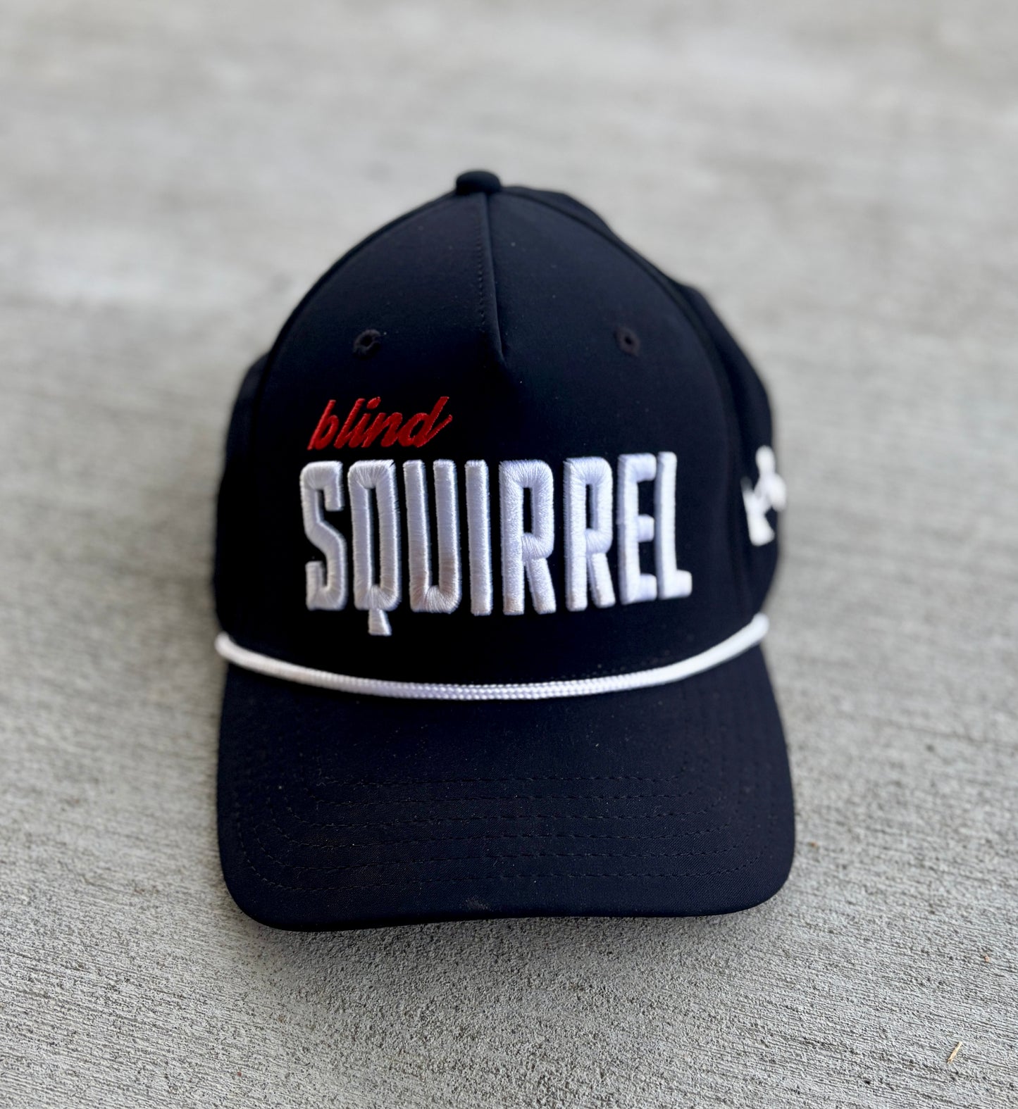 Under Armour Blind Squirrel Drive Snapback with Rope - Black/White