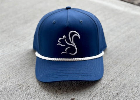 BSG Rope Hat - Light blue/White
