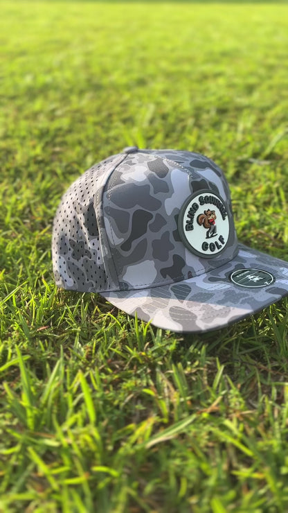 BSG PVC Patch Hat - Grey Old School Camo