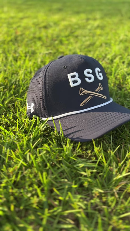 Under Armour BSG Crossed Tees - Navy/White