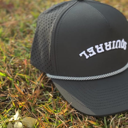 Flipped Squirrel Rope Hat - Black